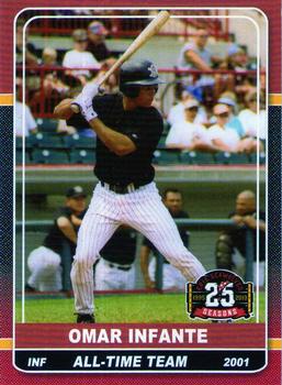 2019 Grandstand Erie SeaWolves 25th Anniversary SGA #NNO Omar Infante Front