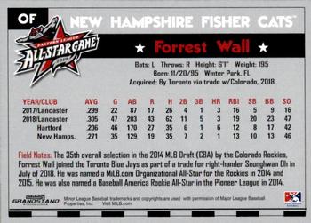 2019 Grandstand Eastern League All-Stars #NNO Forrest Wall Back