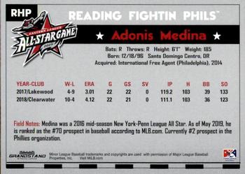 2019 Grandstand Eastern League All-Stars #NNO Adonis Medina Back