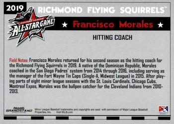2019 Grandstand Eastern League All-Stars #NNO Francisco Morales Back