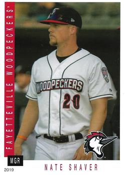2019 Grandstand Fayetteville Woodpeckers #NNO Nate Shaver Front