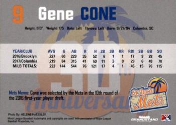 2018 Grandstand St. Lucie Mets #NNO Gene Cone Back