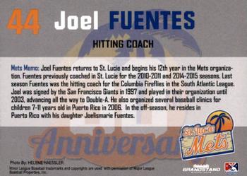 2018 Grandstand St. Lucie Mets #NNO Joel Fuentes Back