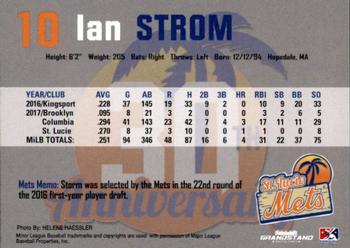 2018 Grandstand St. Lucie Mets #NNO Ian Strom Back