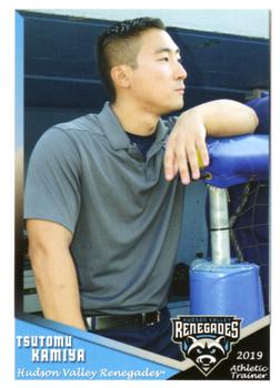 2019 Grandstand Hudson Valley Renegades #NNO Tsutomu Kamiya Front