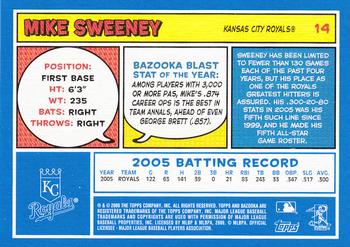 2006 Bazooka - Blue Fortune #14 Mike Sweeney Back