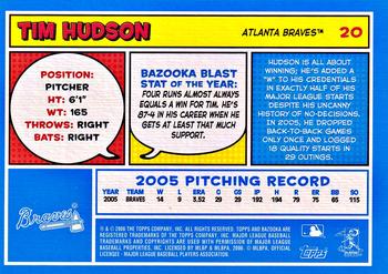 2006 Bazooka - Blue Fortune #20 Tim Hudson Back