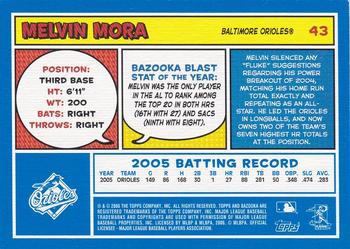 2006 Bazooka - Blue Fortune #43 Melvin Mora Back