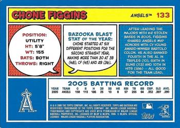 2006 Bazooka - Blue Fortune #133 Chone Figgins Back