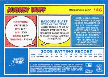 2006 Bazooka - Blue Fortune #146 Aubrey Huff Back