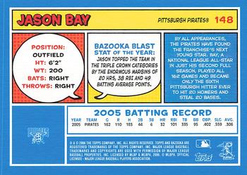 2006 Bazooka - Blue Fortune #148 Jason Bay Back