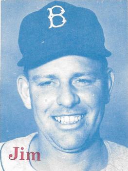 1974 TCMA 1952 Brooklyn Dodgers - Blue/White Red Names / Blue Backs #NNO Jim Hughes Front