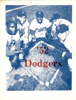 1974 TCMA 1952 Brooklyn Dodgers - Blue/White Red Names / Red Backs #NNO '52 Dodgers Title Card Front