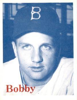 1974 TCMA 1952 Brooklyn Dodgers - Blue/White Red Names / Red Backs #NNO Bobby Morgan Front