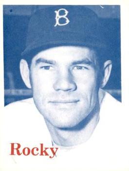 1974 TCMA 1952 Brooklyn Dodgers - Blue/White Red Names / Red Backs #NNO Rocky Nelson Front