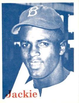 1974 TCMA 1952 Brooklyn Dodgers - Blue/White Red Names / Red Backs #NNO Jackie Robinson Front