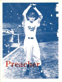 1974 TCMA 1952 Brooklyn Dodgers - Blue/White Red Names / Red Backs #NNO Preacher Roe Front