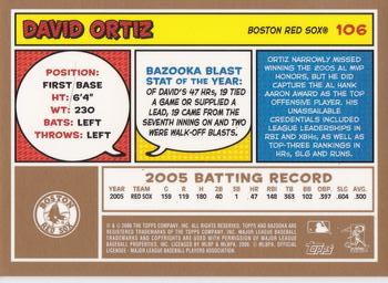 2006 Bazooka - Gold Chunks #106 David Ortiz Back