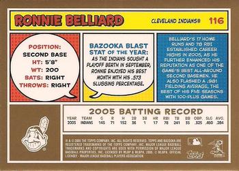2006 Bazooka - Gold Chunks #116 Ronnie Belliard Back