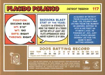 2006 Bazooka - Gold Chunks #117 Placido Polanco Back