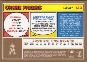 2006 Bazooka - Gold Chunks #133 Chone Figgins Back