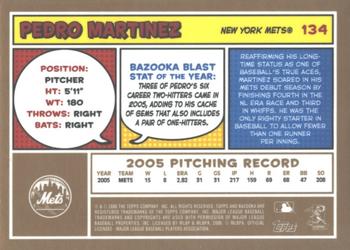 2006 Bazooka - Gold Chunks #134 Pedro Martinez Back
