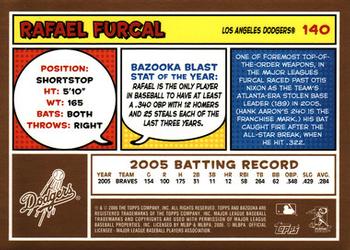 2006 Bazooka - Gold Chunks #140 Rafael Furcal Back