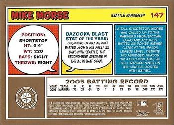 2006 Bazooka - Gold Chunks #147 Mike Morse Back
