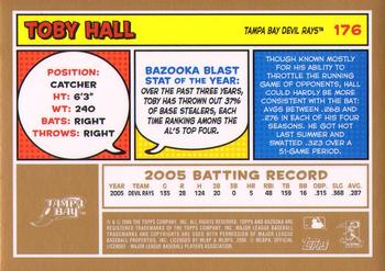 2006 Bazooka - Gold Chunks #176 Toby Hall Back