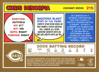 2006 Bazooka - Gold Chunks #215 Chris Denorfia Back