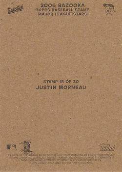 2006 Bazooka - Stamps #18 Justin Morneau Back