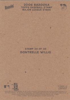 2006 Bazooka - Stamps #30 Dontrelle Willis Back