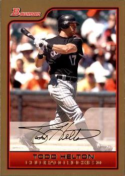 2006 Bowman - Gold #60 Todd Helton Front