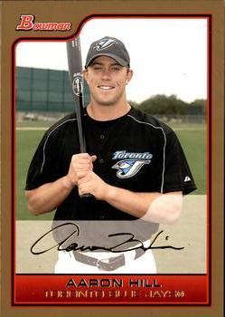 2006 Bowman - Gold #136 Aaron Hill Front