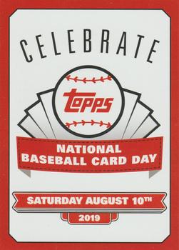 2019 Topps National Baseball Card Day #NNO National Baseball Card Day 2019 Front