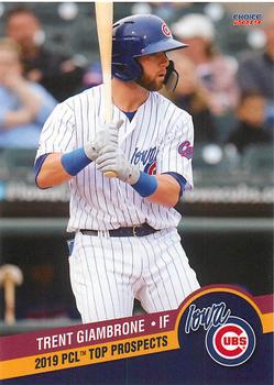 2019 Choice PCL Top Prospects #07 Trent Giambrone Front