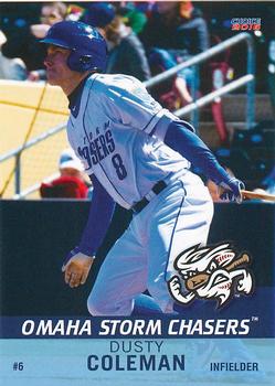 2016 Choice Omaha Storm Chasers #04 Dusty Coleman Front