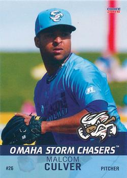 2016 Choice Omaha Storm Chasers #05 Malcom Culver Front