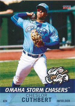 2016 Choice Omaha Storm Chasers #07 Cheslor Cuthbert Front
