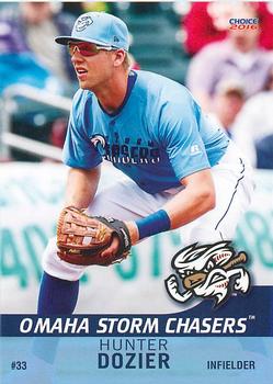 2016 Choice Omaha Storm Chasers #08 Hunter Dozier Front