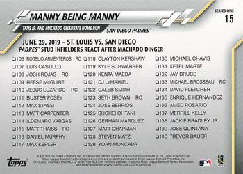 2020 Topps #15 Manny Being Manny Back