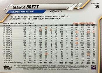 2020 Topps #35 George Brett Back