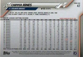 2020 Topps #47 Chipper Jones Back