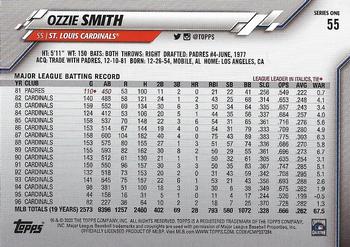 2020 Topps #55 Ozzie Smith Back