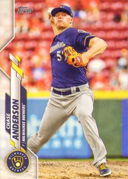 2020 Topps #62 Chase Anderson Front