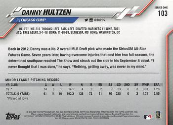 2020 Topps #103 Danny Hultzen Back