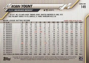 2020 Topps #149 Robin Yount Back
