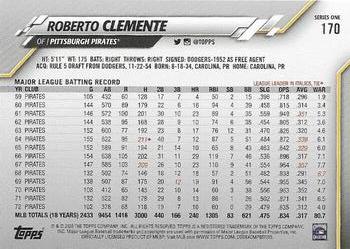2020 Topps #170 Roberto Clemente Back