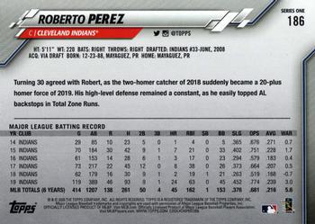 2020 Topps #186 Roberto Perez Back