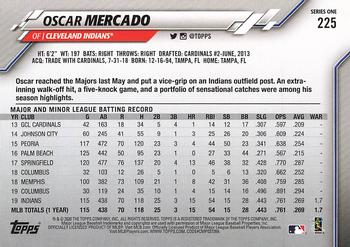 2020 Topps #225 Oscar Mercado Back